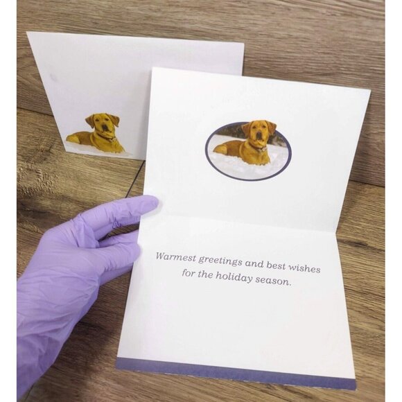 Happy Holidays Pets Dogs Lover Christmas Blessings Holiday Seasons Greeting Card - Picture 4 of 5